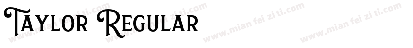 Taylor Regular字体转换